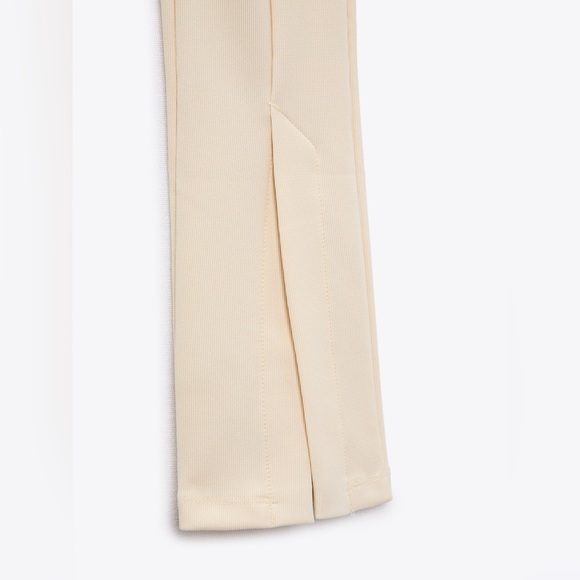 ZARA Cream Hi-Rise Legging - Picture 3 of 4